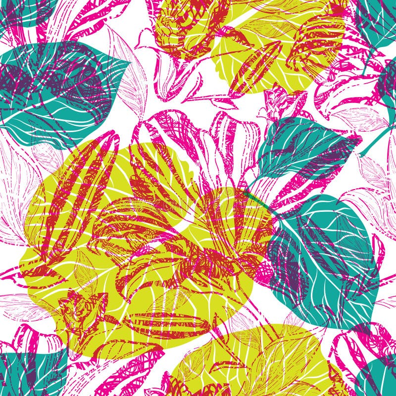 Configuration florale sans joint de vecteur illustration de vecteur Configuration florale sans joint de vecteur illustration de vecteur