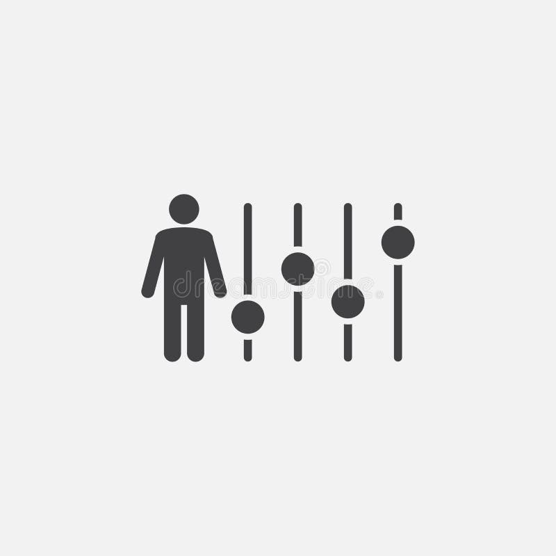 Configuration glyph icon. Monochrome style design simple element. Black color configuration icon for web and mobile. Project vector illustration