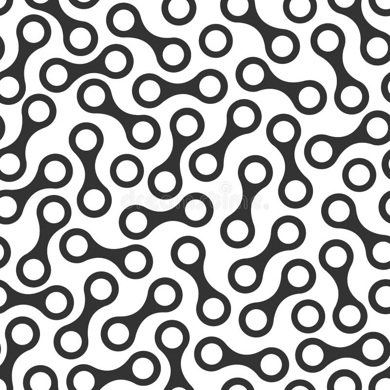 Seamless pattern with chain link on white. Seamless pattern with chain link on white