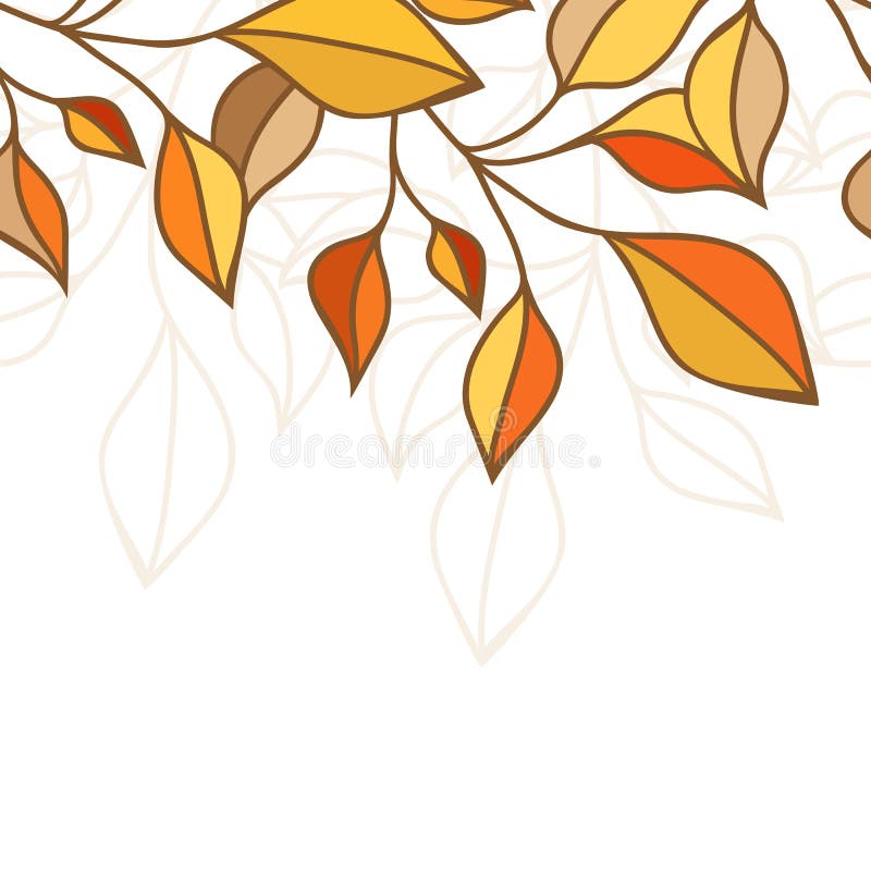 Configuration sans joint colorée de lames d'automne Illustration de vecteur Le GR illustration libre de droits