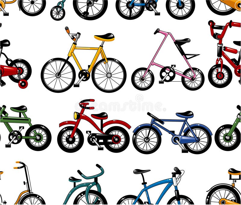 Configuration sans joint de bicyclette illustration de vecteur Configuration sans joint de bicyclette illustration de vecteur