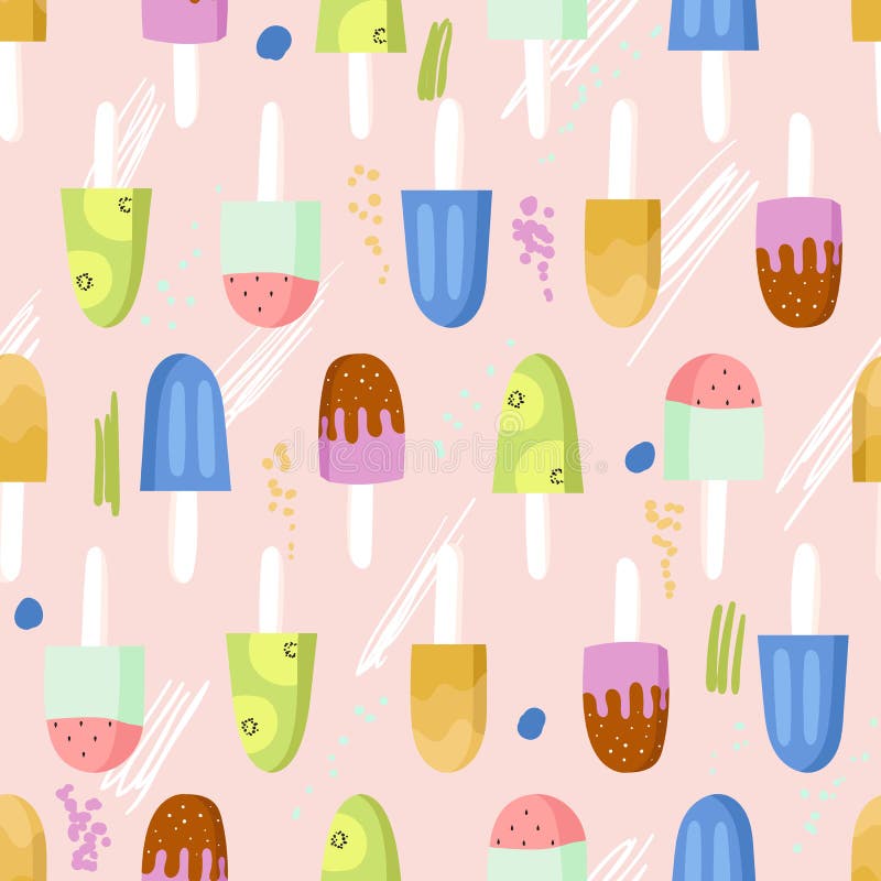 Configuration sans joint de crême glacée illustration stock Configuration sans joint de crême glacée illustration stock