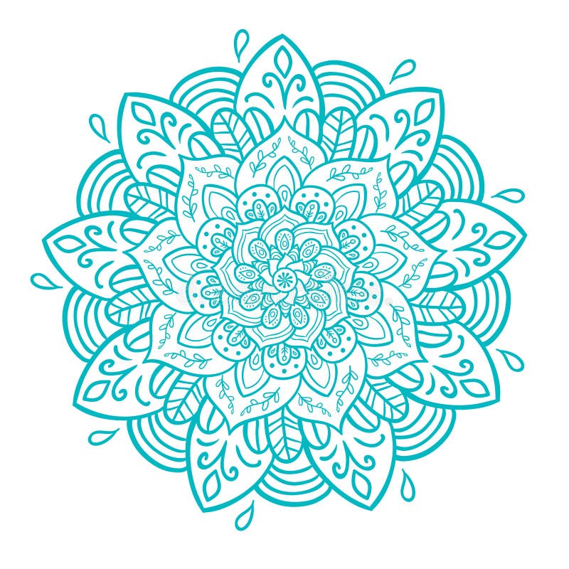 Configuration sans joint de mandala illustration stock Configuration sans joint de mandala illustration stock