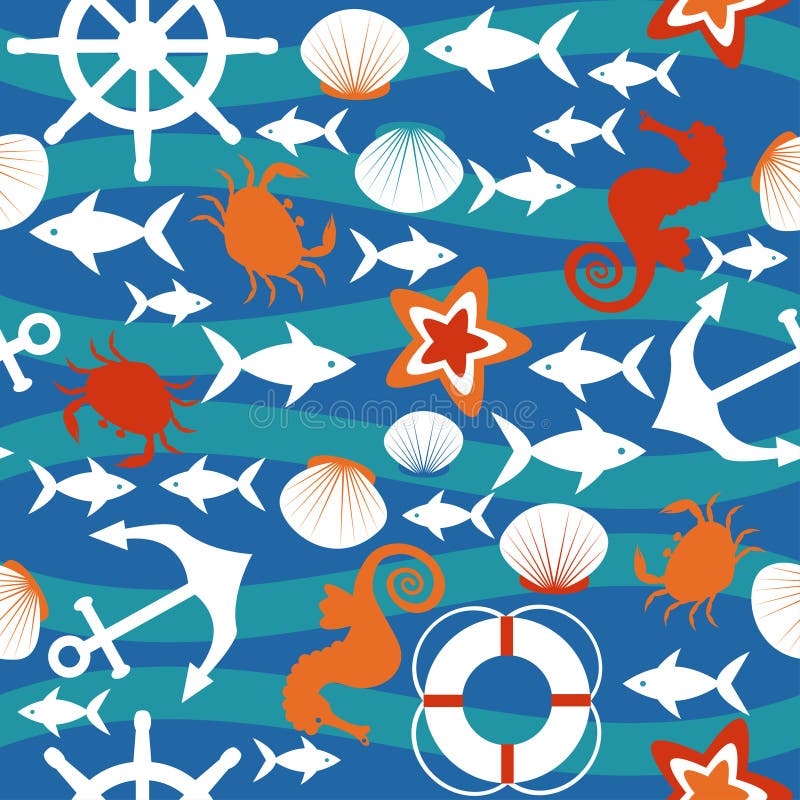 Configuration sans joint de mer illustration stock Configuration sans joint de mer illustration stock
