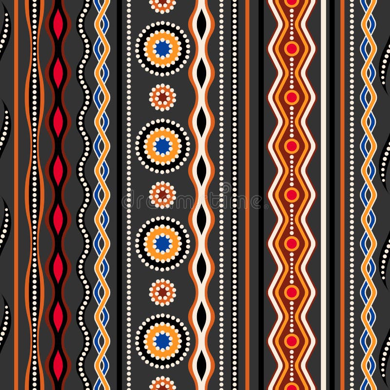Configuration sans joint ethnique Ornement géométrique traditionnel australien illustration de vecteur Configuration sans joint ethnique Ornement géométrique traditionnel australien illustration de vecteur
