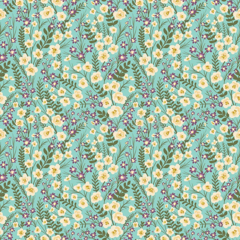 Configuration sans joint florale illustration stock Configuration sans joint florale illustration stock