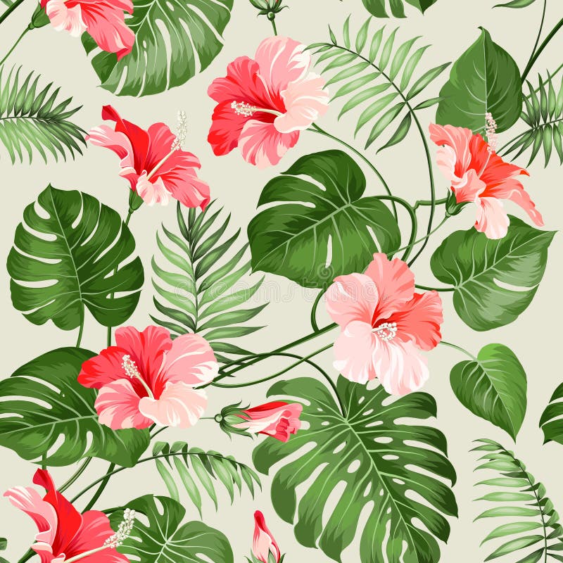 Configuration tropicale sans joint illustration de vecteur