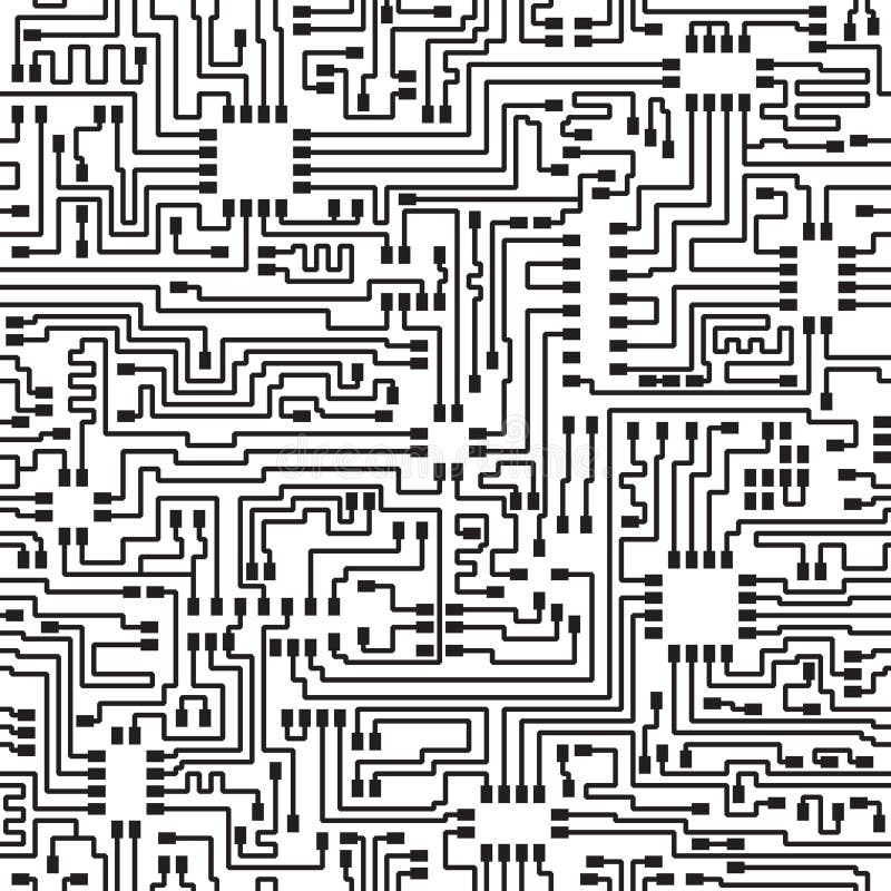 Configuration électronique de pointe sans joint de vecteur illustration libre de droits Configuration électronique de pointe sans joint de vecteur illustration libre de droits