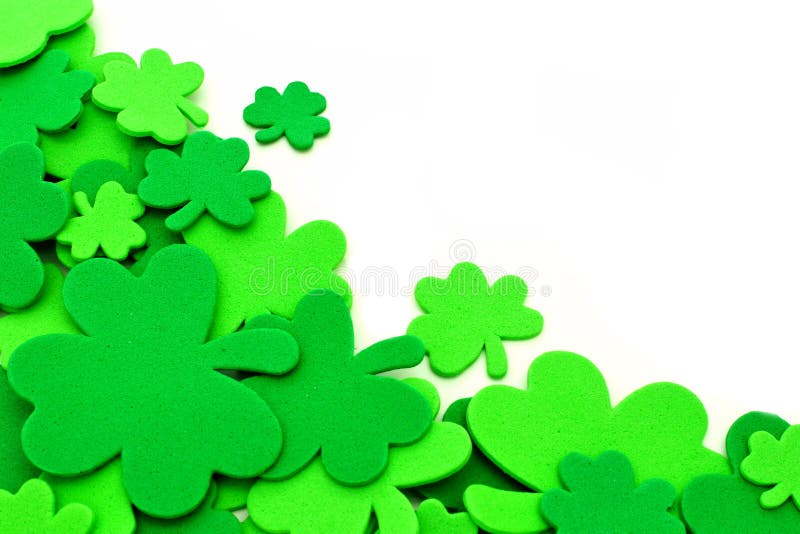 Confine dell'acetosella di giorno della st Patricks fotografia stock libera da diritti Confine dell'acetosella di giorno della st Patricks fotografia stock libera da diritti