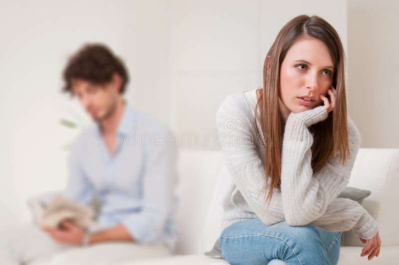 Conflict and couple crisis stock photography