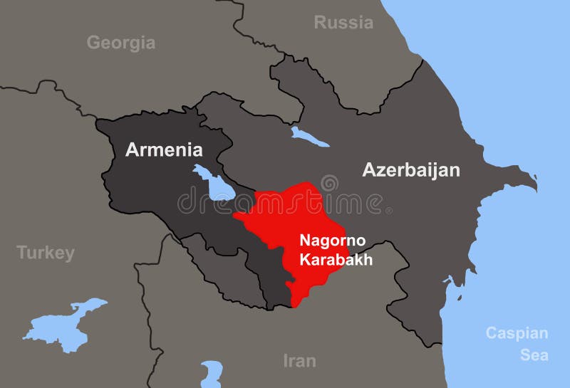 Conceito Da Crise De Armenia E De Azerbaijao Ilustracao Stock Ilustracao De Guerra Diplomacy 69263139