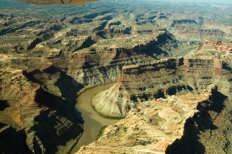 Confluence of green river and colorado river