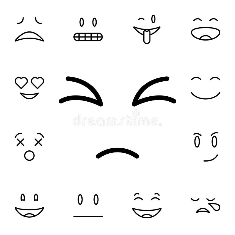 Minimalistic style happy sad face tattoo located on the