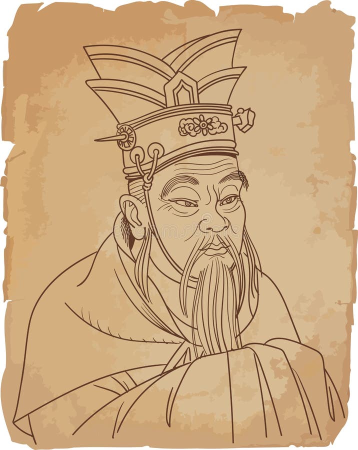 Confucius Vector Sketch Illustration Portrait Isolated Editorial Photo   Illustration of vector confucius 189407951