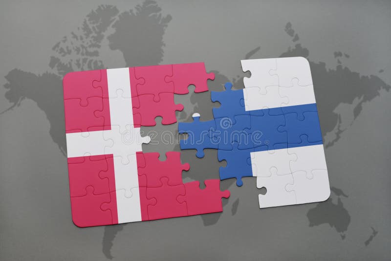 Confunda Com A Bandeira Nacional De Dinamarca E De Finland ...