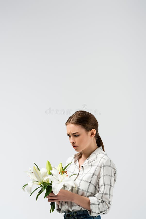 smiling female puppeteer holding male marionette isolated on grey Stock  Photo - Alamy