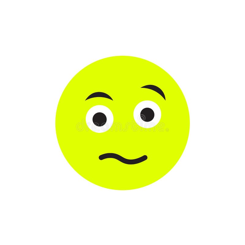 Confused icon vector sign and symbol isolated on white background, Confused logo concept stock illustration Confused icon vector sign and symbol isolated on white background, Confused logo concept stock illustration