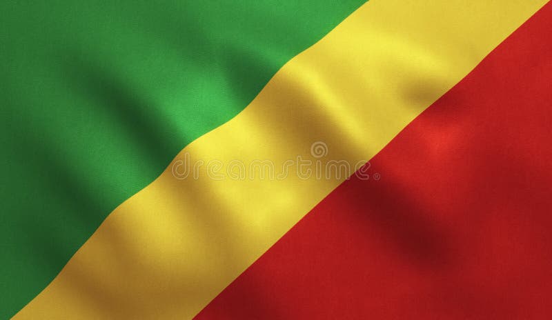 Congo Flag stock illustration