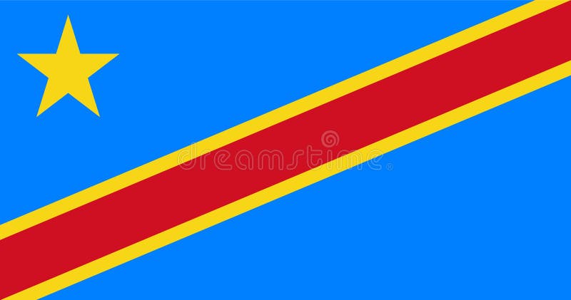 Congo Flag Illustration Premium Quality High Resolution 300DPI royalty free illustration