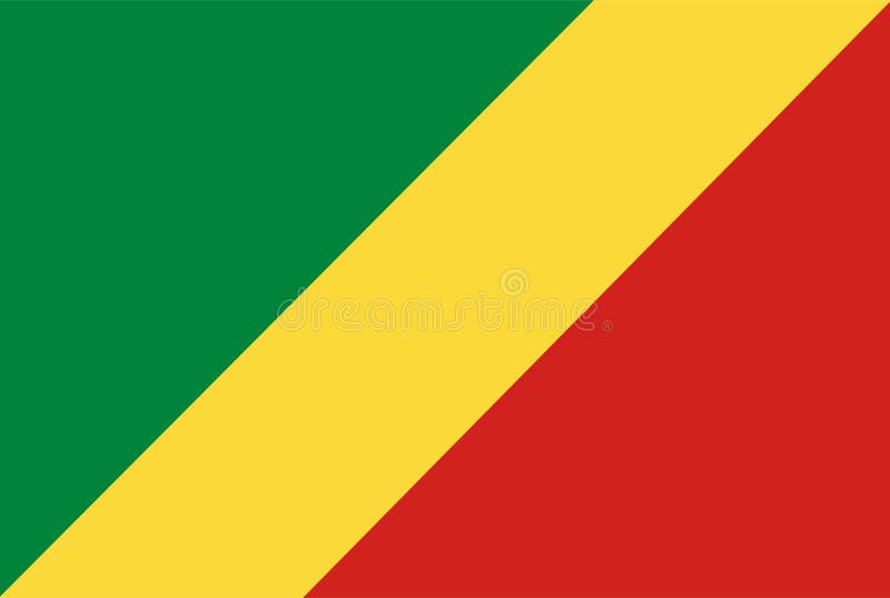 Congo flag vector. Illustration of Congo flag royalty free illustration