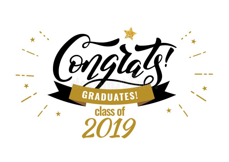 Congrats absolwentów klasa 2019 skalowanie gratulacje przyjęcie