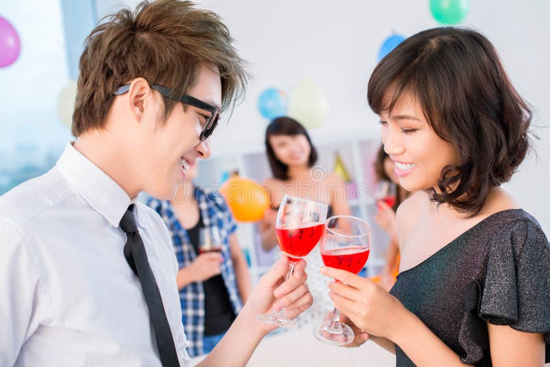 Happy People Clinking Glasses You Stock Photos Free & RoyaltyFree
