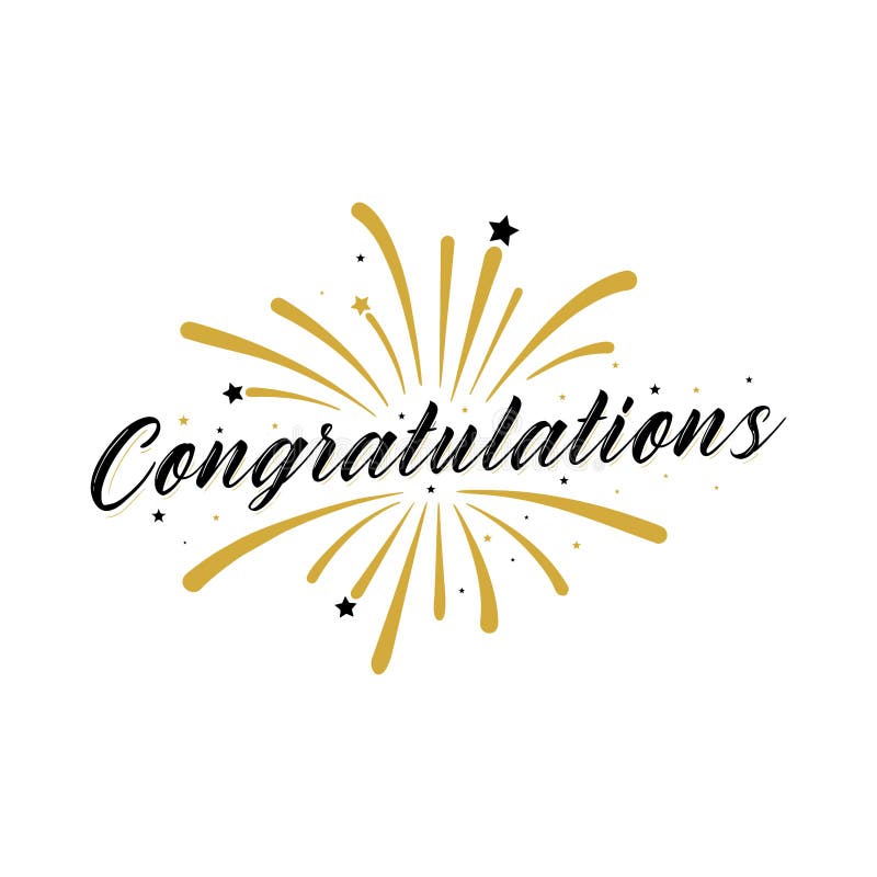 Congratulations Card. Typography, Lettering, Handwritten, vector for greeting