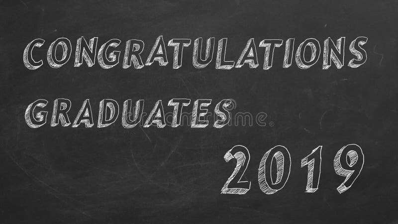 Congratulations graduates.  2019.
