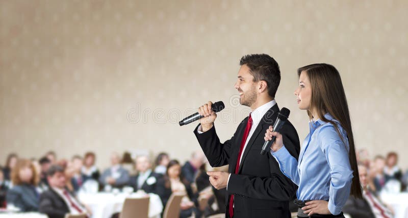Conferencia de negocios imagenes de archivo
