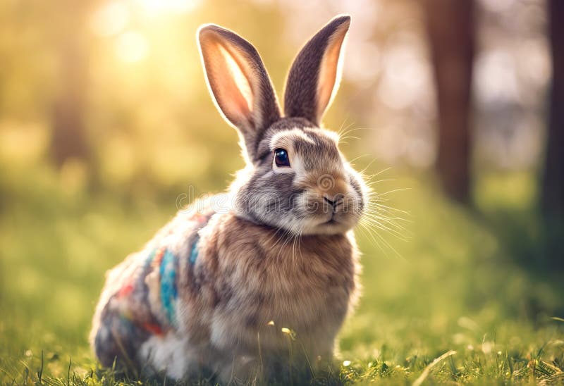 Coniglio di coniglio giocattolo di origine animale di spass karte vettoriale konzept osterkarte di primo livello copia osterhase s illustrazione vettoriale