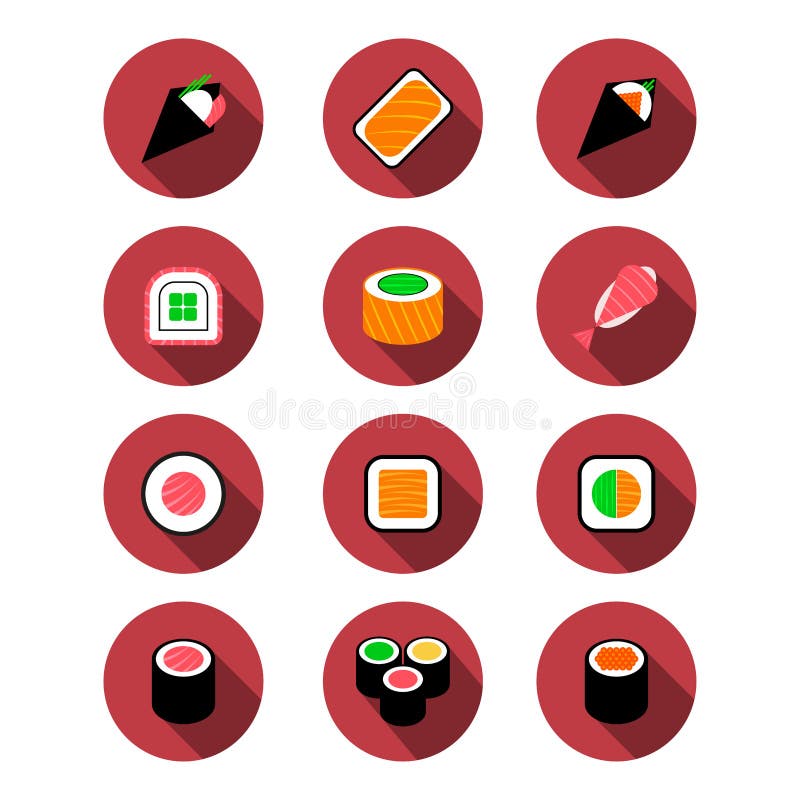 Pixel art tai nigiri sushi ícone de vetor de comida japonesa para