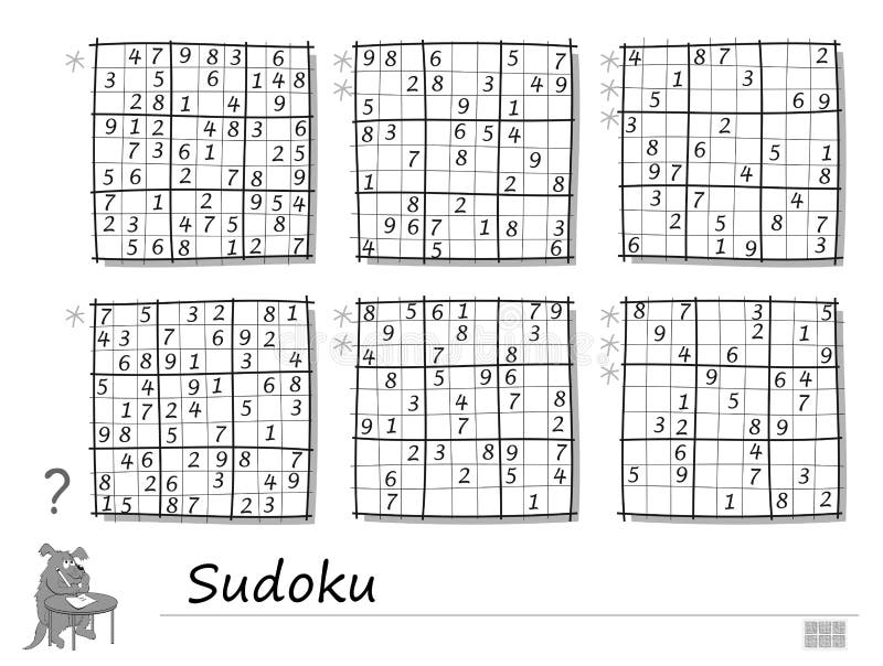 Pizza concepto teatro Conjunto De Acertijos De Sudoku 3 Niveles De Dificultad Juego Lógico Para  Niños Y Adultos Página Impresa Para Niños Libro De Brom Ilustración del  Vector - Ilustración de actividad, habilidad: 166132776