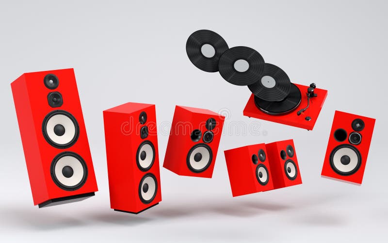 Conjunto De Altavoces Hifi Y Dj Girables Para Estudio De Grabación