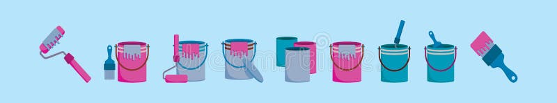Conjunto De Botes De Pintura Icono De Dibujos Animados Plantilla De Diseño Con Varios Modelos. Ilustración Vectorial Aislada Sobre Ilustración del Vector - Ilustración de pintura, estilo: 211178125 Conjunto De Botes De Pintura Icono De Dibujos Animados Plantilla De Diseño Con Varios Modelos. Ilustración Vectorial Aislada Sobre Ilustración del Vector - Ilustración de pintura, estilo: 211178125