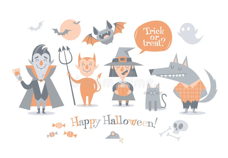 ilustração de desenho animado vampiro halloween - Stockphoto #10085924