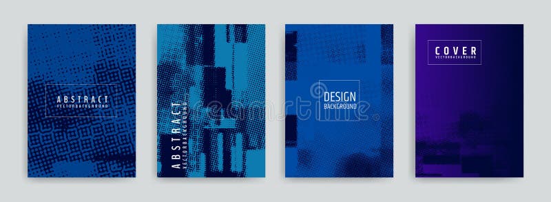 Conjunto de designs abstratos da tampa de fundo Efeito de erro de tela Falha Gráficos vetoriais Traços de fundo abstratos Meio to ilustração royalty free Conjunto de designs abstratos da tampa de fundo Efeito de erro de tela Falha Gráficos vetoriais Traços de fundo abstratos Meio to ilustração royalty free