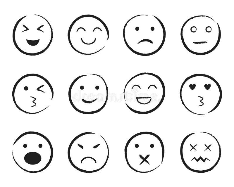 Conjunto De Estilos Dibujados a Mano De Cara Feliz Dibujar Un Icono Sonriente, Triste, Enojado Emoji Emoticono Para Los Medios so Ilustración del Vector - Ilustración de enojado, garabato: 172919396 Conjunto De Estilos Dibujados a Mano De Cara Feliz Dibujar Un Icono Sonriente, Triste, Enojado Emoji Emoticono Para Los Medios so Ilustración del Vector - Ilustración de enojado, garabato: 172919396
