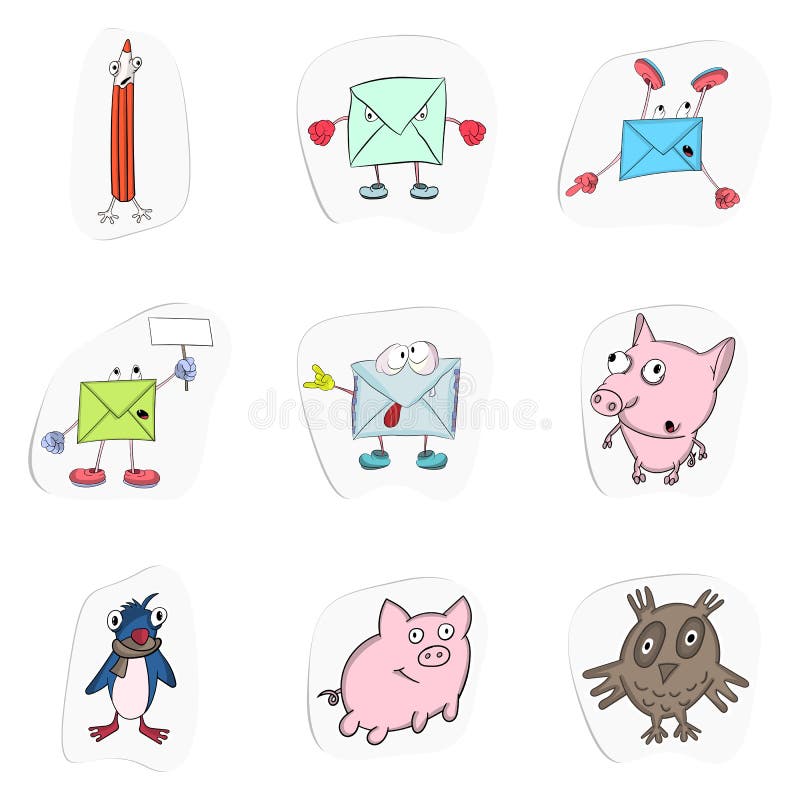 Conjunto De Etiquetas. Colección Vectorial De Divertidos Sobres Y Animales De Dibujos Animados Stock de ilustración - Ilustración de fauna, encantador: 156621610 Conjunto De Etiquetas. Colección Vectorial De Divertidos Sobres Y Animales De Dibujos Animados Stock de ilustración - Ilustración de fauna, encantador: 156621610