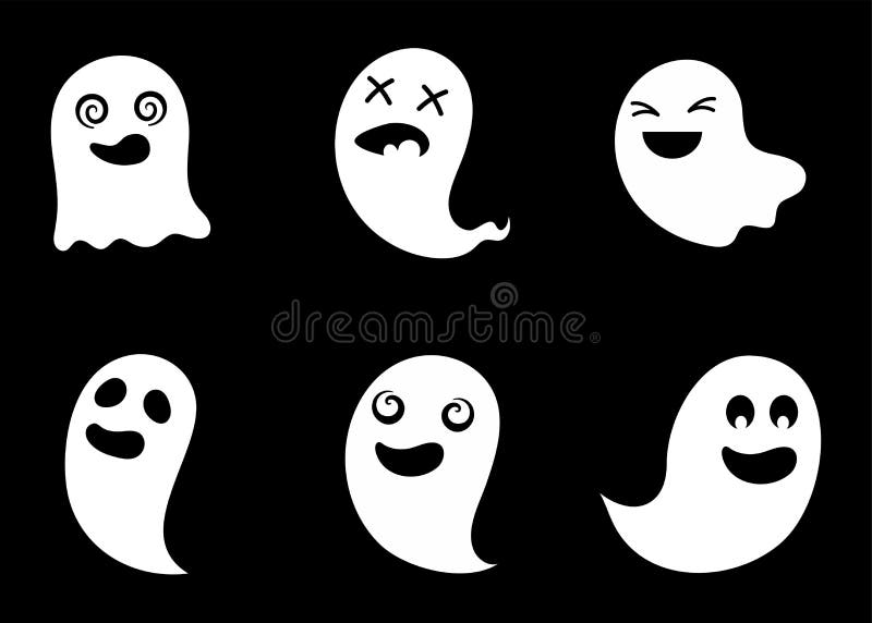 Caras Assustadoras E Engraçadas Para A Abóbora De Halloween Ou Conjunto De  Fantasmas. Jack-o-lantern Expressões Faciais. Horror Assustador Simples  Coleção De Rostos De Abóboras. Ilustração Vetorial Isolada. Royalty Free  SVG, Cliparts, Vetores