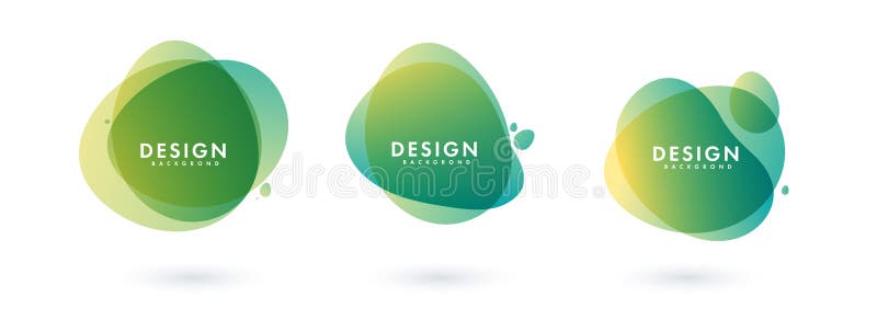 Conjunto de formas vectoriales redondeadas y coloridas Banderas de vector abstractos Elementos de diseño ilustración vectorial libre illustration