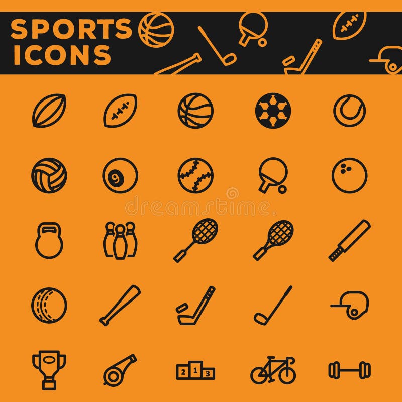 Set of sports icons.. Vector illustration decorative design. Set of sports icons.. Vector illustration decorative design.