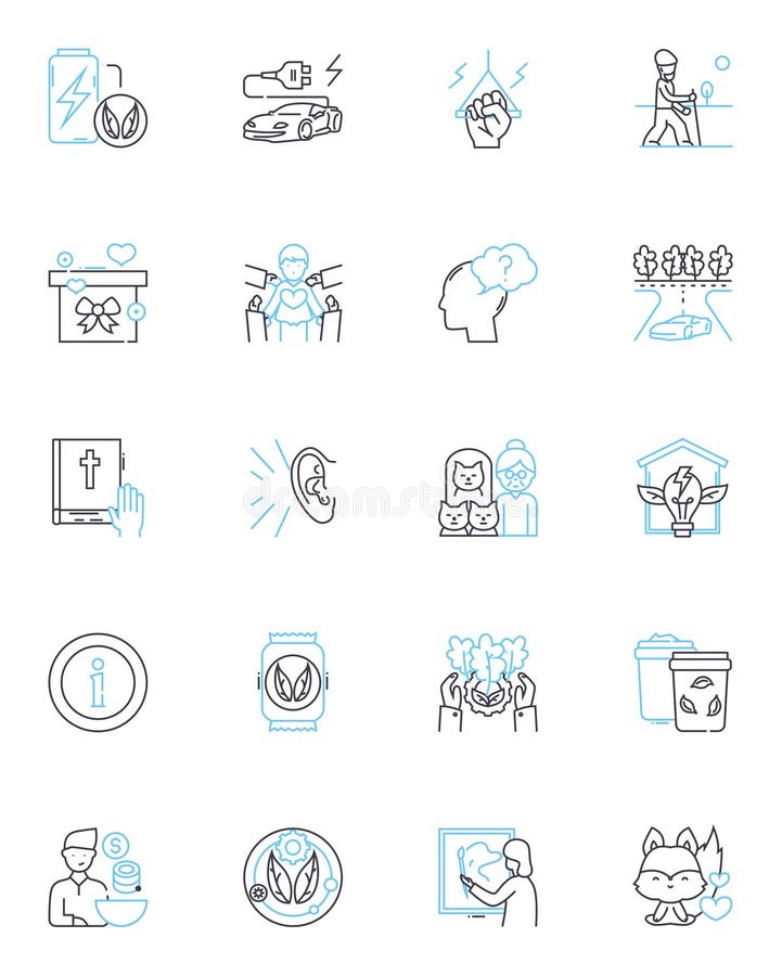 Sustainable development linear icons set. Renewable, Recycling, Conservation, Organic, Habitat, Efficiency, Biodiversity vector symbols and line concept signs. Restoration,Eco-friendly,Carbon-neutral illustration. Sustainable development linear icons set. Renewable, Recycling, Conservation, Organic, Habitat, Efficiency, Biodiversity vector symbols and line concept signs. Restoration,Eco-friendly,Carbon-neutral illustration