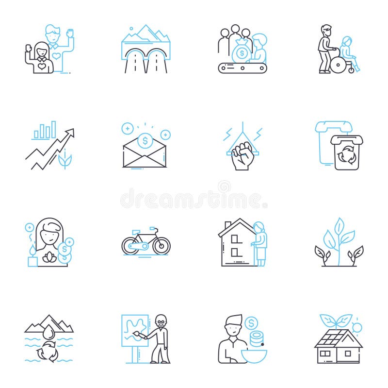 Sustainable development linear icons set. Renewable, Recycling, Conservation, Organic, Habitat, Efficiency, Biodiversity vector symbols and line concept signs. Restoration,Eco-friendly,Carbon-neutral illustration. Sustainable development linear icons set. Renewable, Recycling, Conservation, Organic, Habitat, Efficiency, Biodiversity vector symbols and line concept signs. Restoration,Eco-friendly,Carbon-neutral illustration