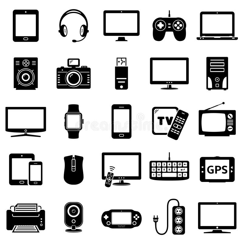 conjunto de iconos de gadgets tecnológicos modernos 2230024 Vector