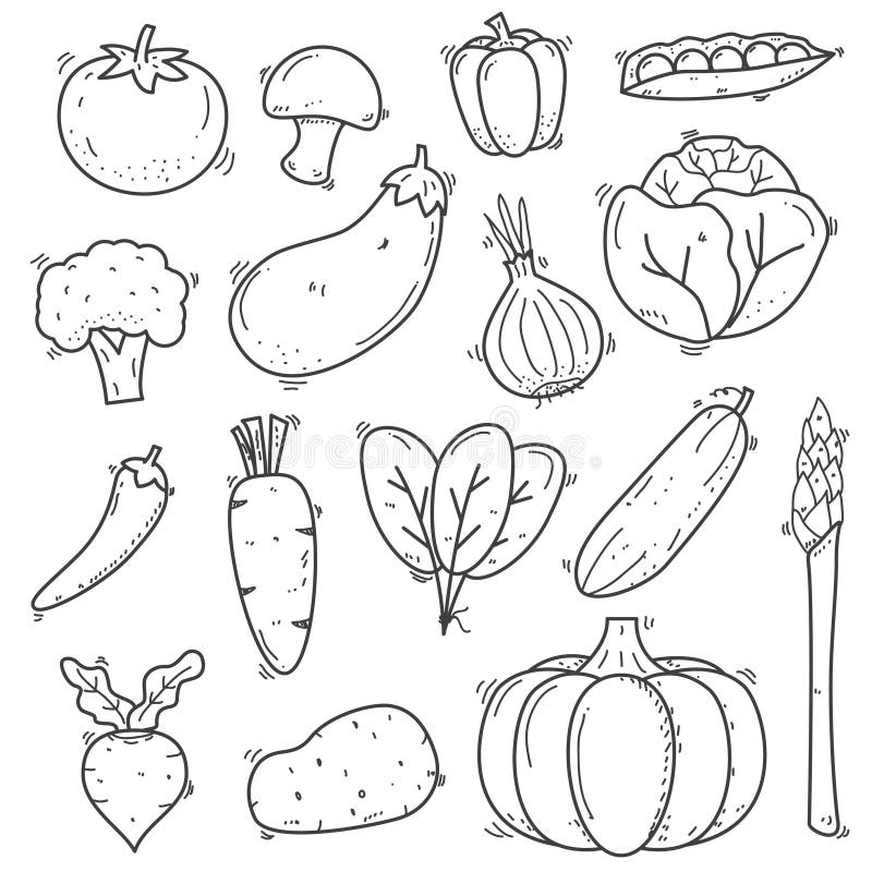 Composição Plana Dos Vegetais Dos Desenhos Animados Royalty Free SVG,  Cliparts, Vetores, e Ilustrações Stock. Image 191724393