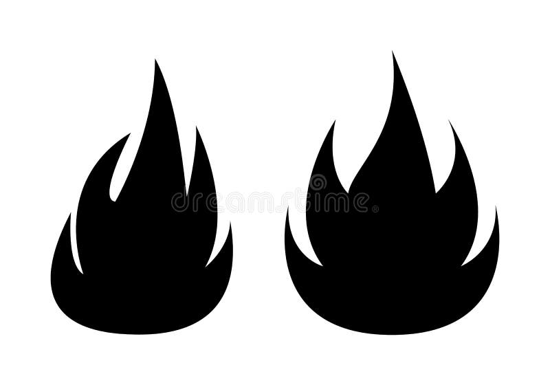 Símbolo De Logotipo De Fogo Negro Símbolo Logotipo Símbolo Logotipo ícone  Modelo Vetor De Design Em Fundo Branco Ilustração do Vetor - Ilustração de  incêndio, vapor: 252650715