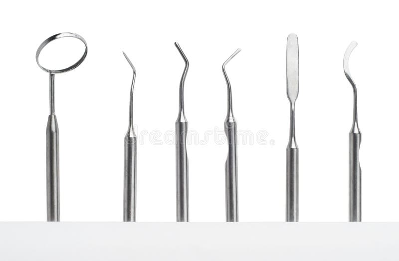 Conjunto de instrumentos del cuidado dental