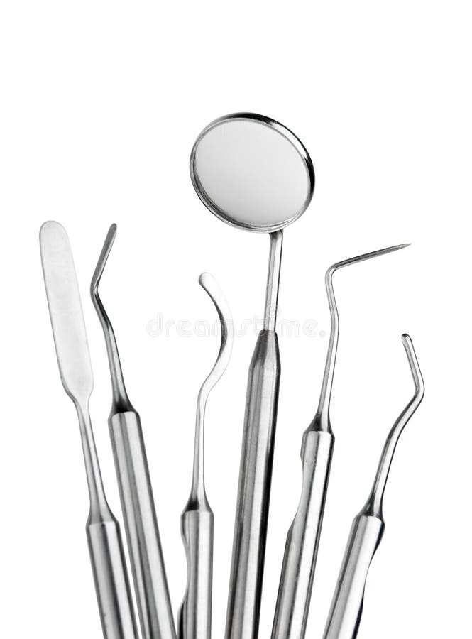 Conjunto de instrumentos del cuidado dental