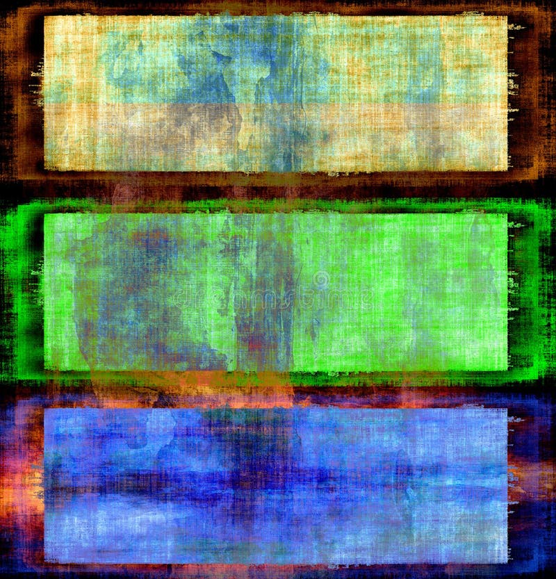 Conjunto de la bandera de Grunge stock de ilustración Conjunto de la bandera de Grunge stock de ilustración