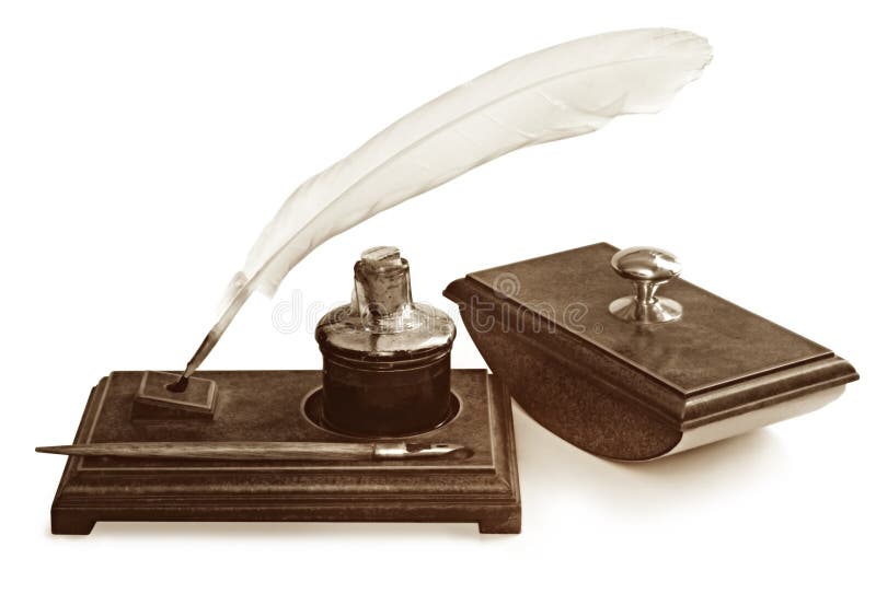 Conjunto de la escritura de la vendimia foto de archivo Conjunto de la escritura de la vendimia foto de archivo